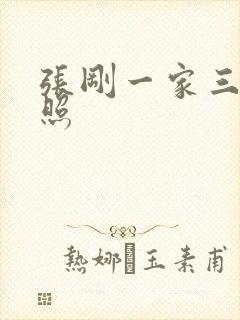 张刚一家三口近照