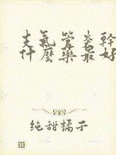 支气管炎干咳用什么药最好