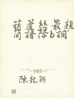 葫芦丝最亲的人简谱降b调封面