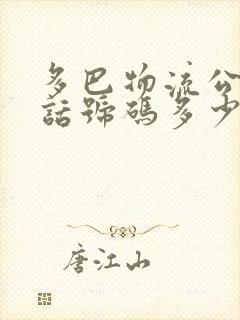 多巴物流公司电话号码多少?