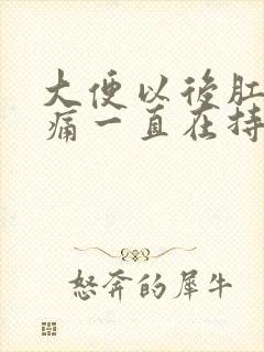 大便以后肛门疼痛一直在持续着痛怎么办