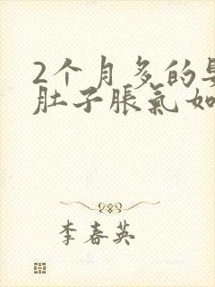 2个月多的婴儿肚子胀气如何快速消除封面