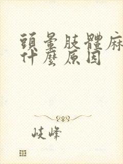 头晕肢体麻木是什么原因