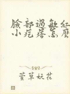 脸部过敏红痒起小疙瘩怎么办