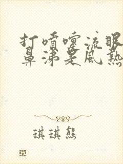 打喷嚏流眼泪流鼻涕是风热还是风寒