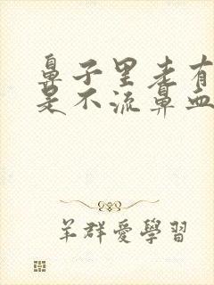 鼻子里老有血但是不流鼻血