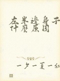 左半边身子疼是什么原因