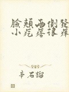 脸颊两侧发红有小疙瘩很痒封面