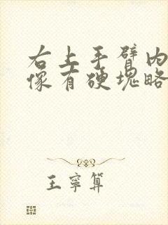 右上手臂内侧好像有硬块略痛