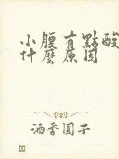 小腹有点酸胀是什么原因封面