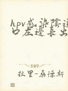 hpv感染阴道口左边长出长条淡粉色肉