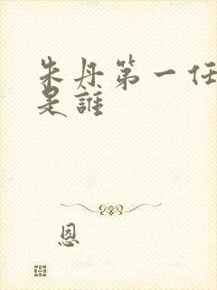 朱丹第一任丈夫是谁