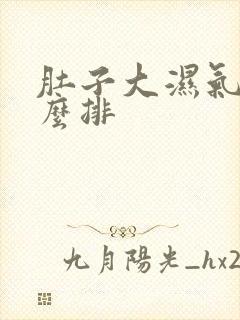 肚子大湿气重怎么排