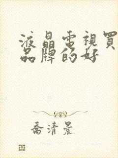 液晶电视买什么品牌的好