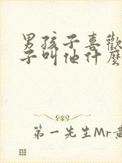 男孩子喜欢女孩子叫他什么封面