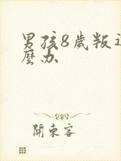 男孩8岁叛逆怎么办