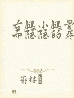 右腿小腿骨头里面隐隐的疼