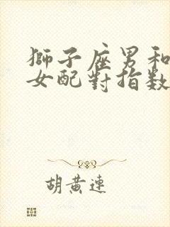 狮子座男和双鱼女配对指数