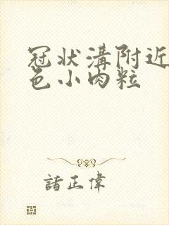 冠状沟附近有白色小肉粒