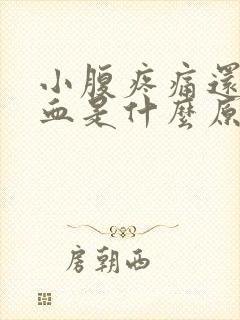 小腹疼痛还有点血是什么原因