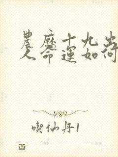 农历十九出生的人命运如何