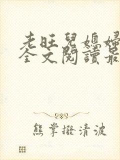 老旺儿媳妇小说全文阅读最新更新封面