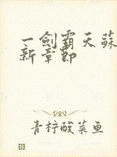 一剑霸天苏信最新章节