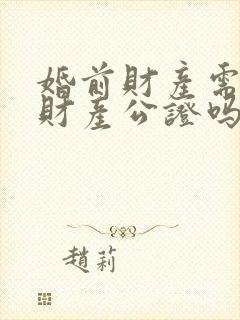 婚前财产需要做财产公证吗封面