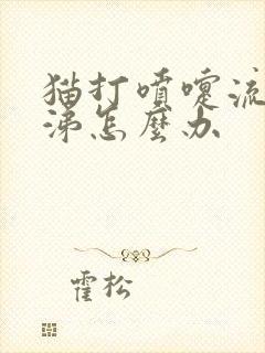 猫打喷嚏流黄鼻涕怎么办封面