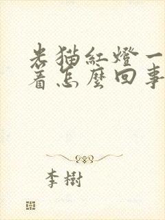 光猫红灯一直亮着怎么回事