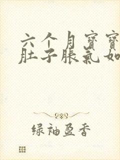 六个月宝宝积食肚子胀气如何快速消除