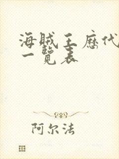 海贼王历代女帝一览表