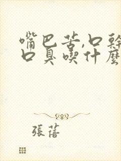 嘴巴苦,口干,口臭吃什么药