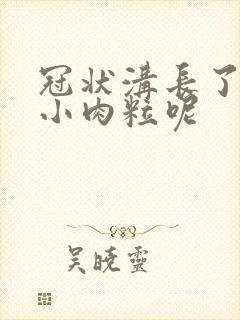 冠状沟长了一些小肉粒呢