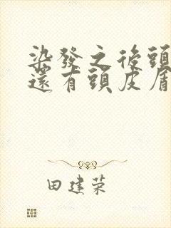 染发之后头很痒还有头皮屑怎么办