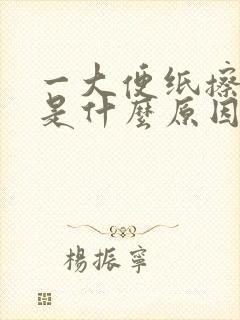 一大便纸擦带血是什么原因