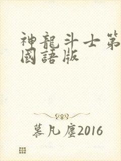 神龙斗士第一部国语版