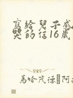 写给儿子感动到哭的信16岁