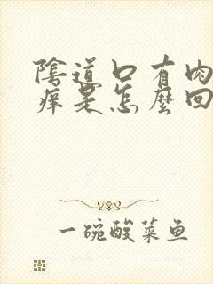 阴道口有肉粒且痒是怎么回事