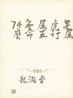 74年属虎是什么命五行属什么