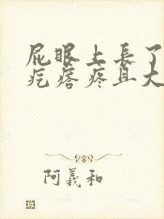 屁眼上长了个肉疙瘩疼且大便有血