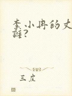 李小冉的丈夫是谁?