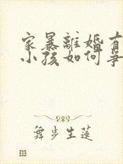 家暴离婚有两个小孩如何争取抚养权