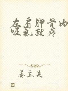 左肩胛骨内侧一吸气就疼