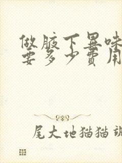 做腋下异味手术要多少费用