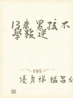 13岁男孩不上学叛逆