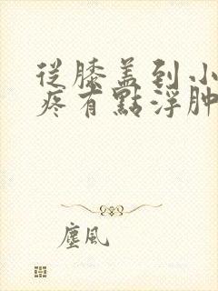 从膝盖到小腿酸疼有点浮肿是怎么回事