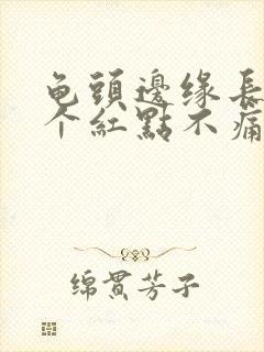 龟头边缘长了几个红点不痛不痒封面