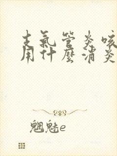 支气管炎咳白痰用什么消炎药