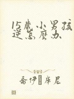 15岁小男孩叛逆怎么办